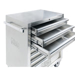 Beta C04TSS/7 Stainless Steel Mobile Roller Cabinet with 7 Drawers C04TSS/7