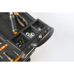 Beta C27S Orange Collapsible Rolling Metal Tool Cart, 4 Inch Steering Wheels with Brake, 110 Pound Capacity C27S