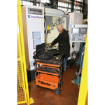 Beta C27S Orange Collapsible Rolling Metal Tool Cart, 4 Inch Steering Wheels with Brake, 110 Pound Capacity C27S