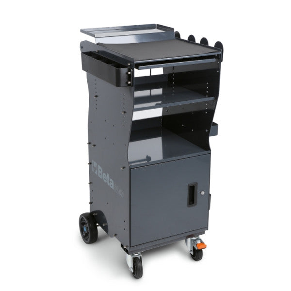 Beta CA49-G Multi-Purpose Portable Tool Trolley Diagnostic Cart with Door, Grey CA49-G
