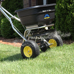 Spyker Commercial Push Spreader | Mulch & More | Stainless Steel |120 lbs. Capacity S60-12020