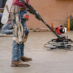 Tomahawk 30" Portable Honda Concrete Power Trowel with 18ft Bull Float Handle GX35 JXPT30H