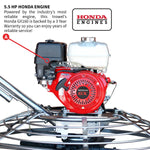 Tomahawk 36" Concrete Power Trowel 5.5HP Honda with Float Pan Cement Finishing Tool TPT36H