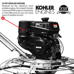 Tomahawk 46" Concrete Power Trowel 14HP Kohler Float Pan Screed Edge Cement Finishing Tool JXPT46K