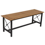 Sunnydaze European Chestnut 3-Piece Patio Dining Set DMR-935-942-2
