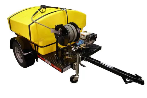 Cam Spray Deluxe Trailer Mounted Gas Powered 3 gpm, 2500 psi Powered Cold Water Pressure Washer 25006HT