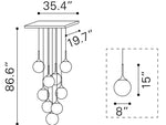 Zuo Epsilon Ceiling Lamp White 50088
