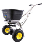 Spyker Commercial Push Spreader | Mulch & More | Stainless Steel |120 lbs. Capacity S60-12020