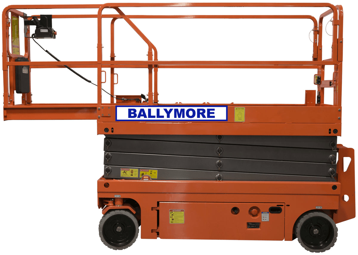 Ballymore Drivable Mini Scissor Lift 26' Platform, 1000 Lb. Capacity DMSL-26W