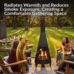 Sunnydaze 70" Chiminea Outdoor Fireplace RCM-504