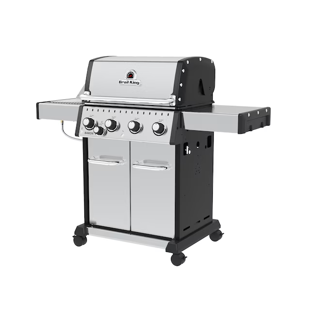 Broil King 40k BTU Broil King Baron S 440 Pro IR Free Standing Natural Gas Grill BK875927