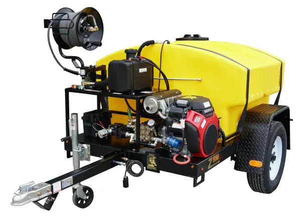 Cam Spray Deluxe Trailer Mounted Honda Gas Powered 5.5 gpm, 4000 psi Cold Water Pressure Washer 4055HT