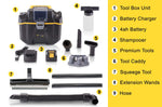 Prolux Cordless Commercial Wet/Dry Tool & Travel Vacuum PLCTB