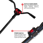 Tomahawk 30" Battery-Powered Portable Power Trowel with 18ft Bull Float Handle eJXPT30