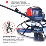 Tomahawk 30" Battery-Powered Portable Power Trowel with 18ft Bull Float Handle eJXPT30