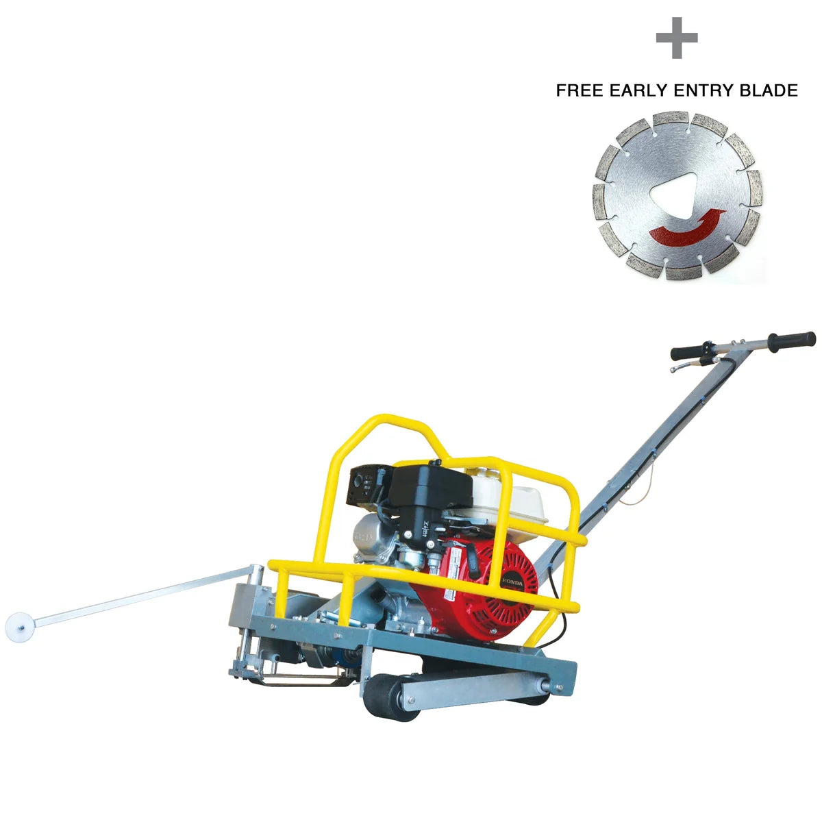 Tomahawk 6" Early Entry Green Concrete Saw with 3.5 HP Honda GX120 Engine TFS6H
