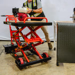 Tomahawk Electric Hydraulic Lift Table – 600 lb, 59 in. Extension Portable Powered Scissor Lift Cart for Warehouses, Shops & Material Handling TLIFT600