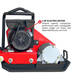 Tomahawk 2 HP Electric Vibratory Plate Compactor Tamper for Gravel Soil Compaction eJXPC50