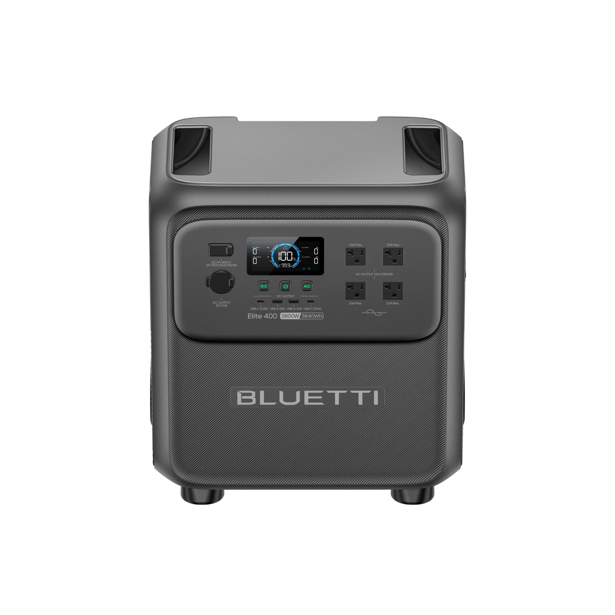 BLUETTI Elite 400 with 2600W AC output and 3840Wh capacity