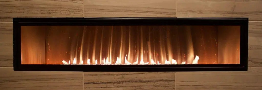 American Hearth 60 Inch Boulevard Linear Vent Free Gas Fireplace - Intermittent Pilot VFLB60FP90