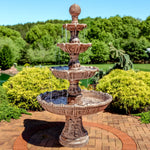 Sunnydaze Large Tiered Ball Outdoor Fountain - 80" H FC-73803