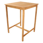 Sunnydaze 3-Piece Wood Patio Bar-Height Table and Chairs JVA-076-069-2