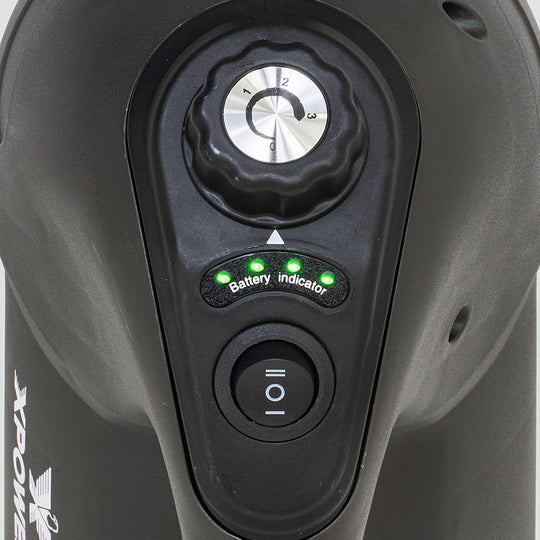 XPOWER F-18B ULV cold fogger battery indicator light detail