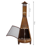 Sunnydaze 70" Chiminea Outdoor Fireplace RCM-504