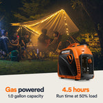 Generac Portable Inverter Generator, 2500i | With COsense 49ST G0082512