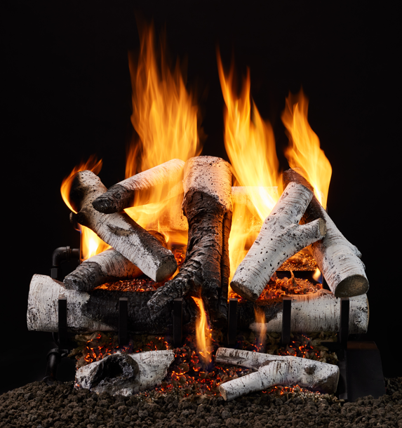 Majestic 30" 3-Tier Grand Birch Cement Log Set 3TR-BRCH30
