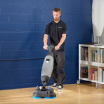 Prolux Cordless Commercial Micro Dual Brush Floor Cleaner, Scrubber and Buffer PLCC430BN