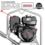 Tomahawk 36" Honda Concrete Fast Pitch Power Trowel with 9HP Honda GX270 Finishing Blades Finishing Tool TPT36FXH-270