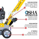 Tomahawk 10" Honda Concrete Floor Grinder 10HP GXV390 Motor for Smoothing, Floor Prep, Coatings TGDR10H