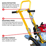 Tomahawk 10" Honda Concrete Floor Grinder 10HP GXV390 Motor for Smoothing, Floor Prep, Coatings TGDR10H