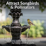 Sunnydaze 4-Tier Grand Courtyard Outdoor Water Fountain - 80" H FC-73850