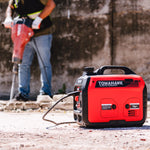 Tomahawk 3000 Watt Inverter Generator Super Quiet Portable Gas Power Professional Use TG3000i