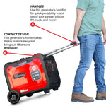 Tomahawk 5500 Watt Inverter Generator Super Quiet Portable Gas Power Professional Use TG5500i