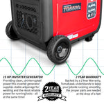 Tomahawk 5500 Watt Inverter Generator Super Quiet Portable Gas Power Professional Use TG5500i
