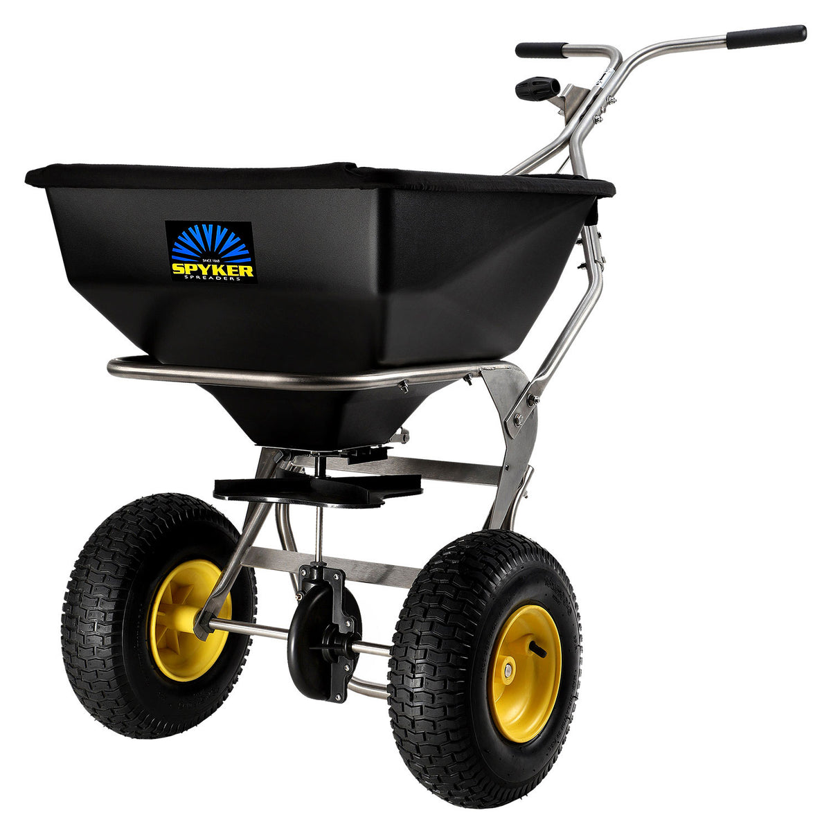 Spyker Commercial Push Spreader | Stainless Steel | 80-Lb. Capacity SPY80-1S