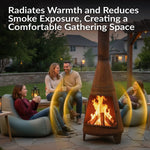 Sunnydaze 70" Chiminea Outdoor Fireplace RCM-504