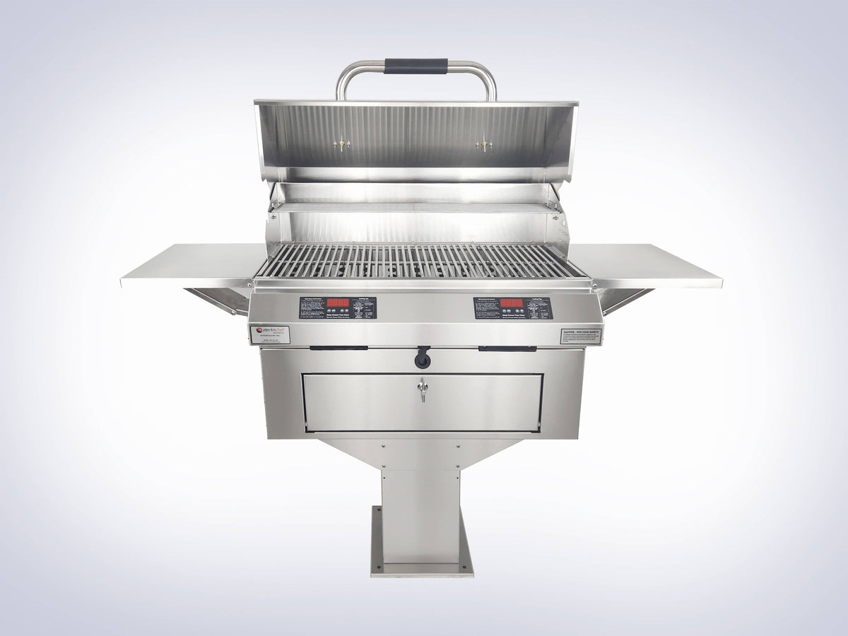 Electrichef Ruby 32″ Dual Pedestal-Base Outdoor Electric Grill 4400-EC-448-PB-D-32