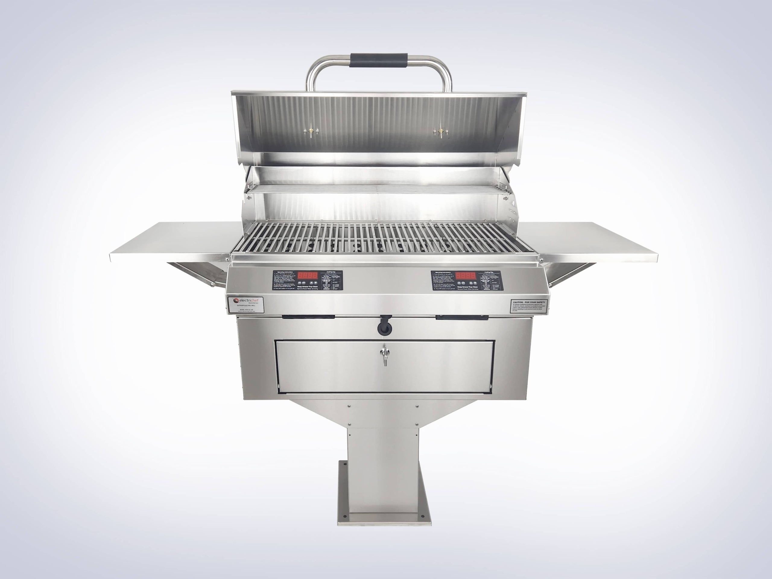 Electrichef Ruby 32″ Dual Pedestal-Base Outdoor Electric Grill 4400-EC-448-PB-D-32