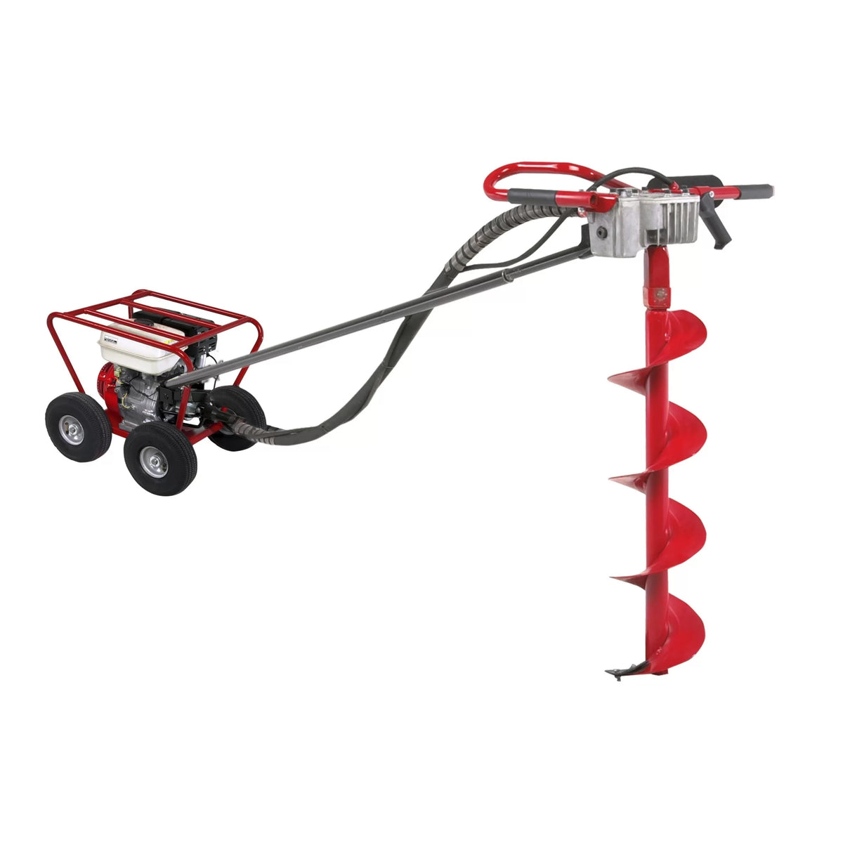 Little Beaver Earth Drill Mechanical Post Hole Digger - 5 HP B&S Engine with Roll Cage (20:1 Transmission) MDL-5B2PR7