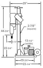 Diamond Products Core Drill with O Vacuum Pump M-1 Series Core Drill 39159
