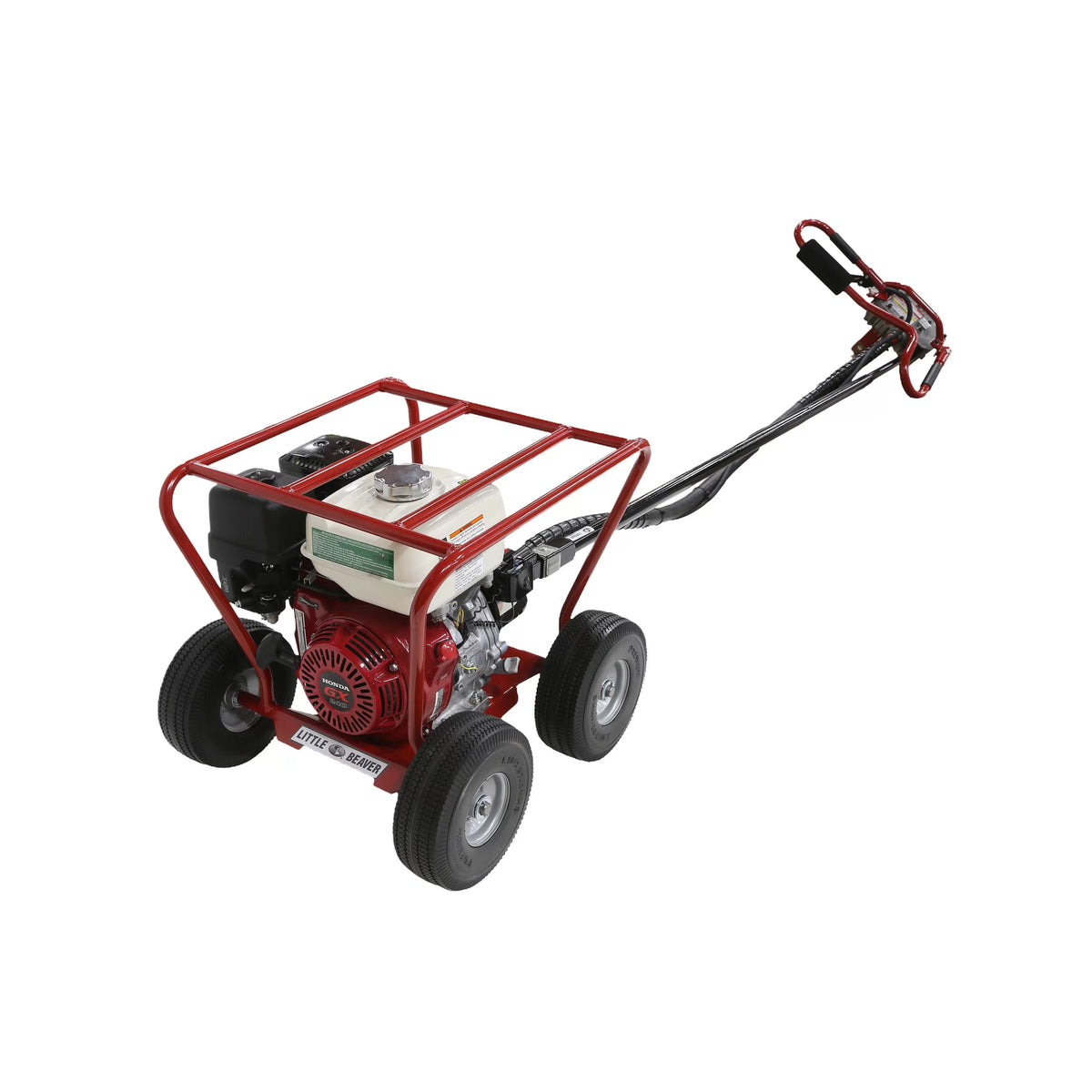 Little Beaver Earth Drill Mechanical Post Hole Digger - 5.5 HP Honda Engine with Roll Cage MDL-5HR5