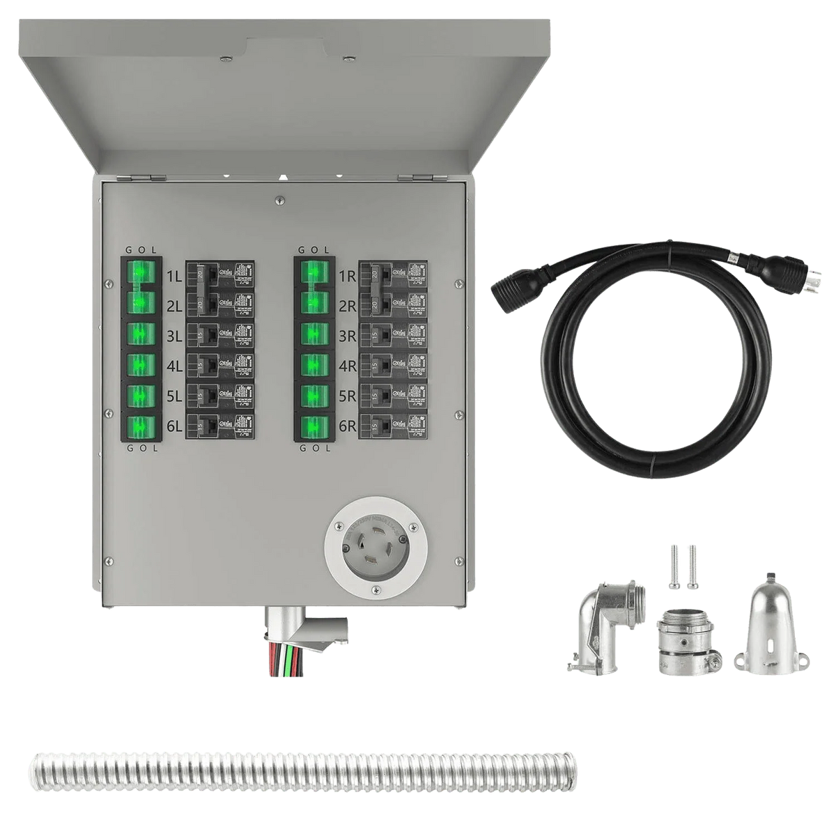 Nature's Generator 12-Circuit 120/240V 30A Non-Automatic Transfer Switch NGPHPTK2
