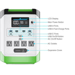Nature's Generator High Capacity Lithium 1800 Solar Generator NGLGNAUF