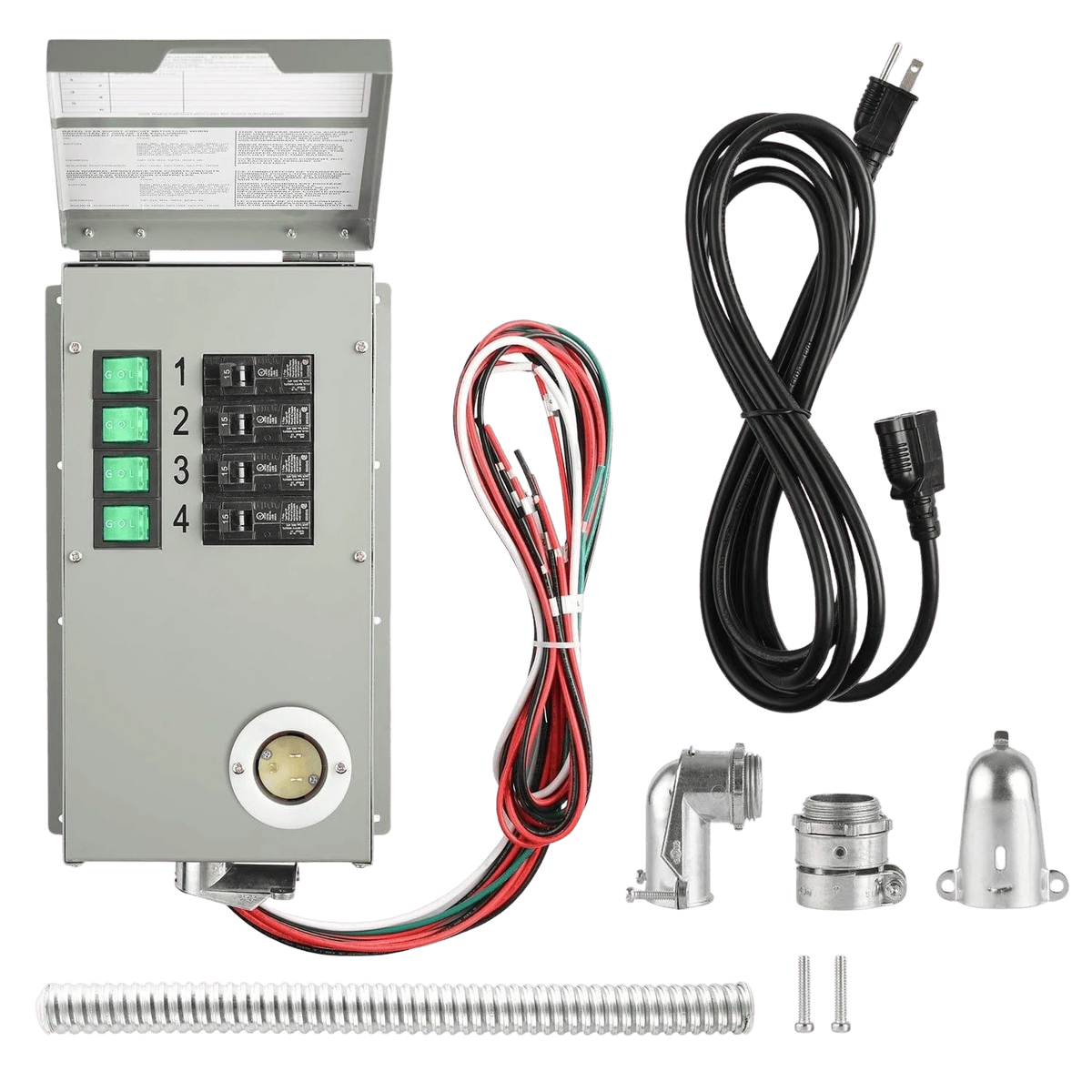 Nature's Generator 120V 15A 4-Circuit Non-Automatic Transfer Switch HKNGPTK
