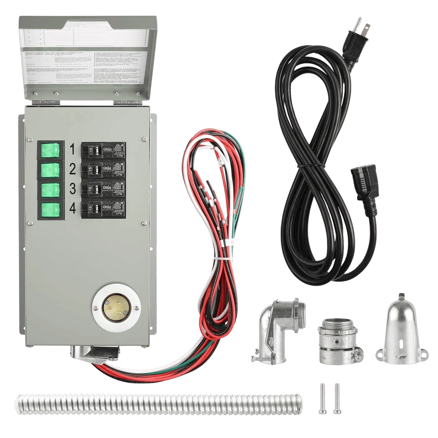 Nature's Generator 120V 15A 4-Circuit Non-Automatic Transfer Switch HKNGPTK