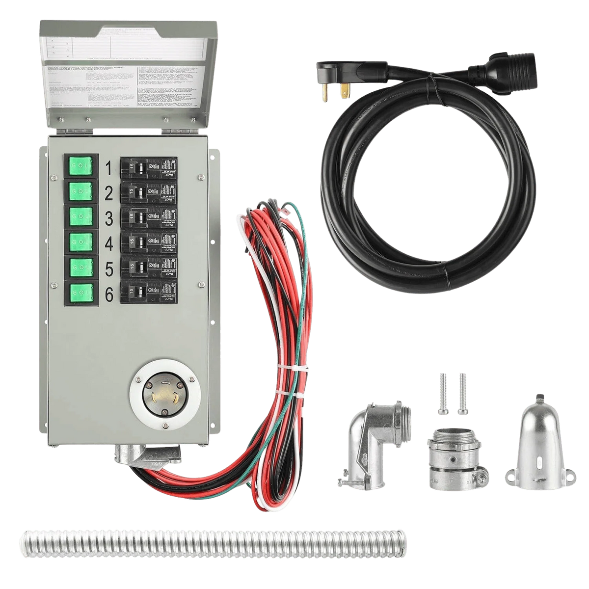 Nature's Generator 120V 30A 6-Circuit Non-Automatic Transfer Switch HKNGPTKEL